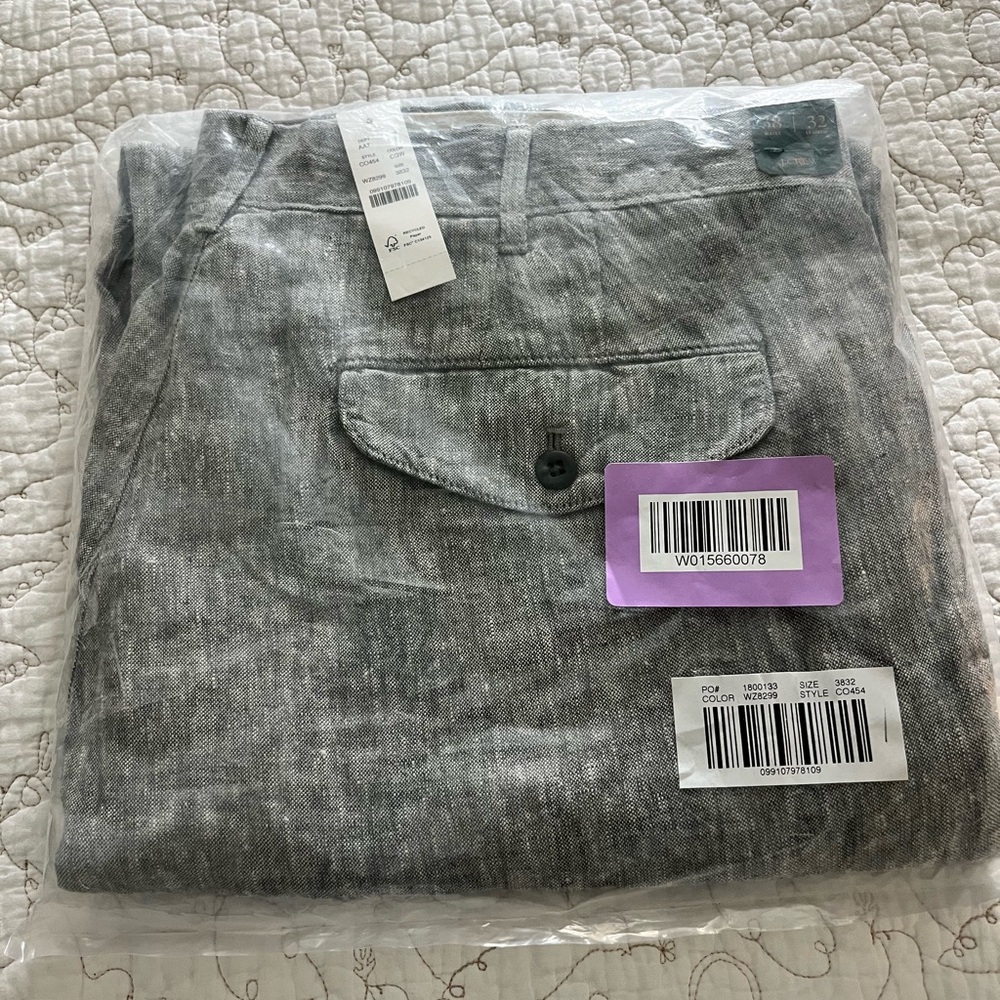 J. Crew Classic Fit Men’s Linen Pants NWT
